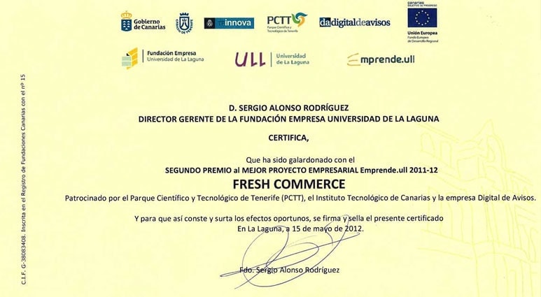 FreshCommerce - Un enfoque eCommerce premiado por la ULL