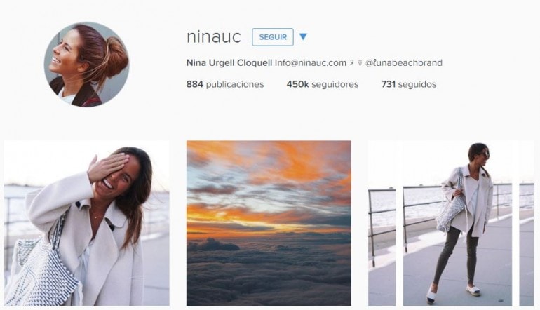 Nina Urgell instagramers